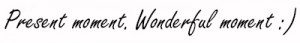 present moment wonderful moment f